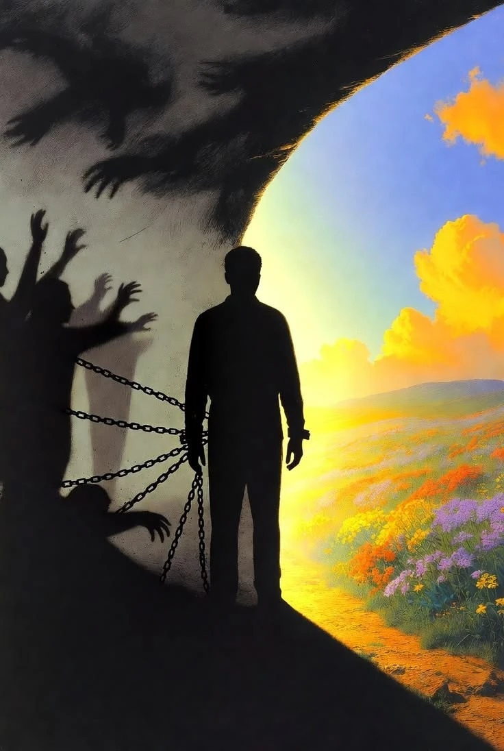 Imagem simbólica sobre libertação e transformação